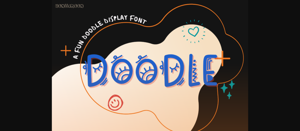 Doodle Font Poster 3