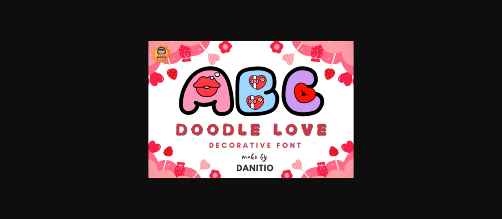 Doodle Love Font Poster 3