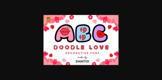 Doodle Love Font Poster 1