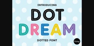 Dot Dream Font Poster 1