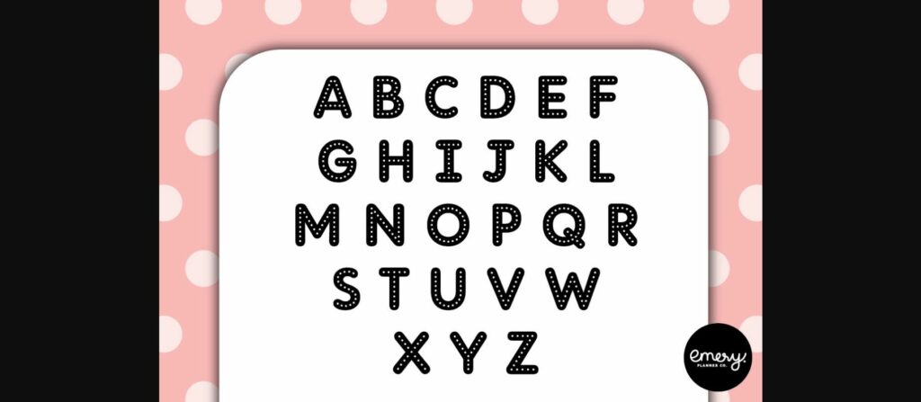 Dot Dream Font Poster 4