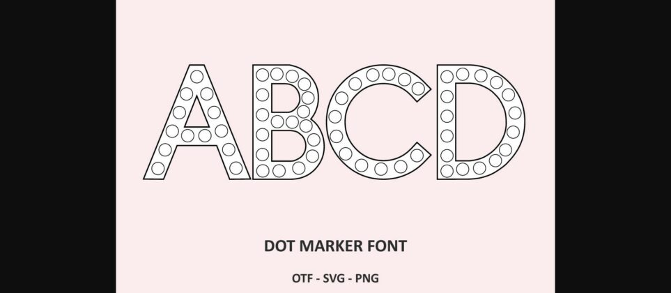 Dot Marker Font Poster 3