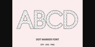 Dot Marker Font Poster 1