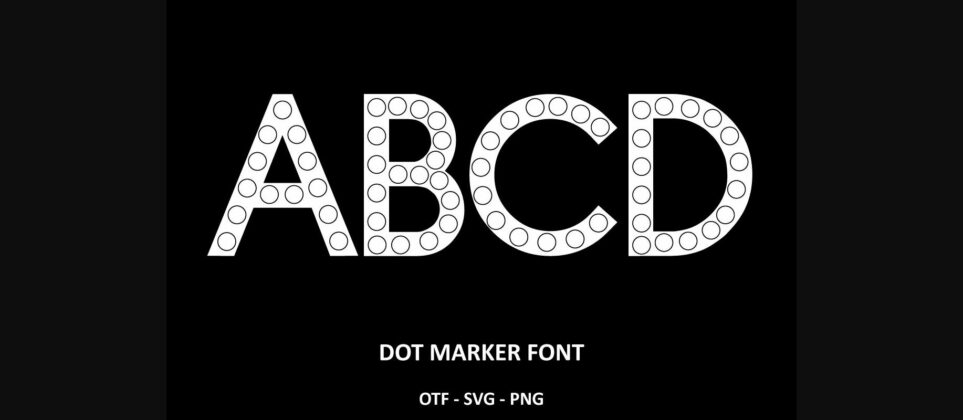 Dot Marker Font Poster 4