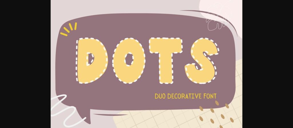 Dots Font Poster 3