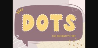 Dots Font Poster 1