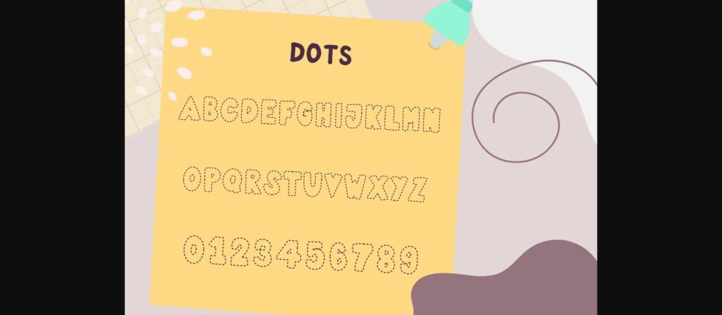 Dots Font Poster 5