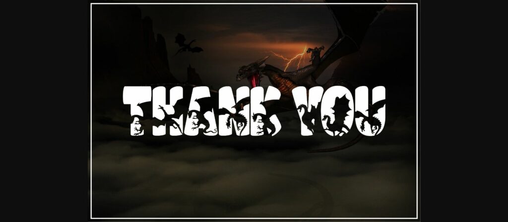 Dragon Font Poster 6