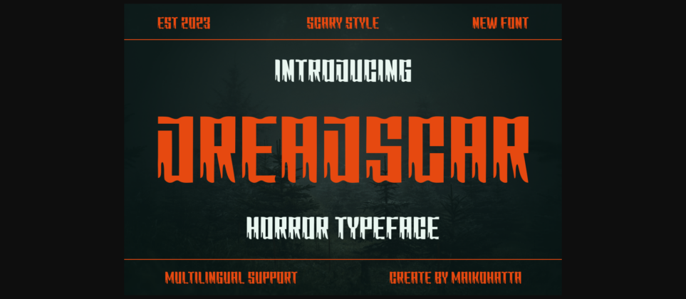 Dreadscar Font Poster 3