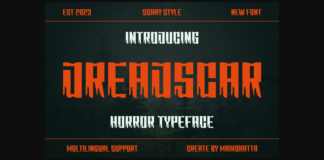 Dreadscar Font Poster 1