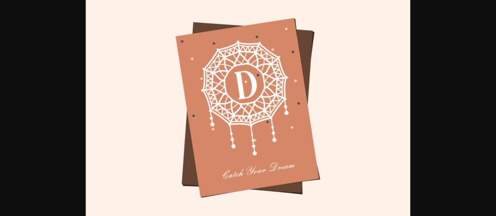 Dream Catcher Monogram Font Poster 2