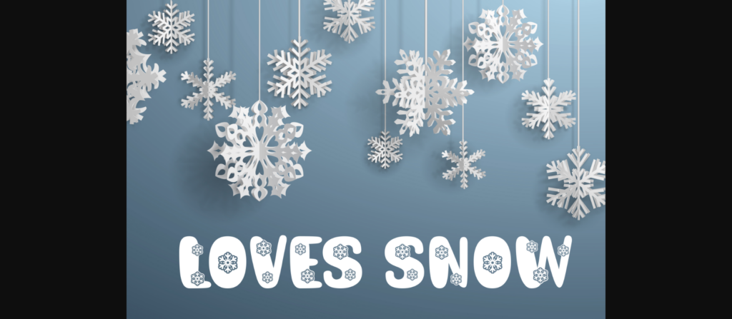 Dream Snow Font Poster 7