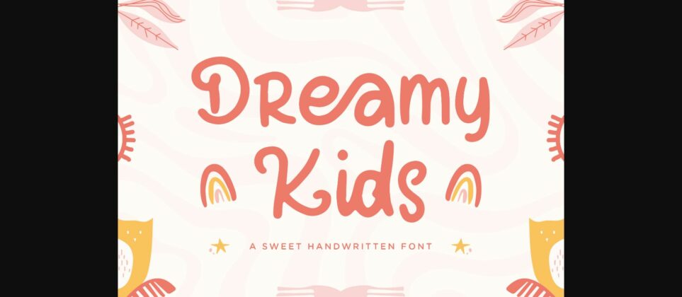 Dreamy Kids Font Poster 3