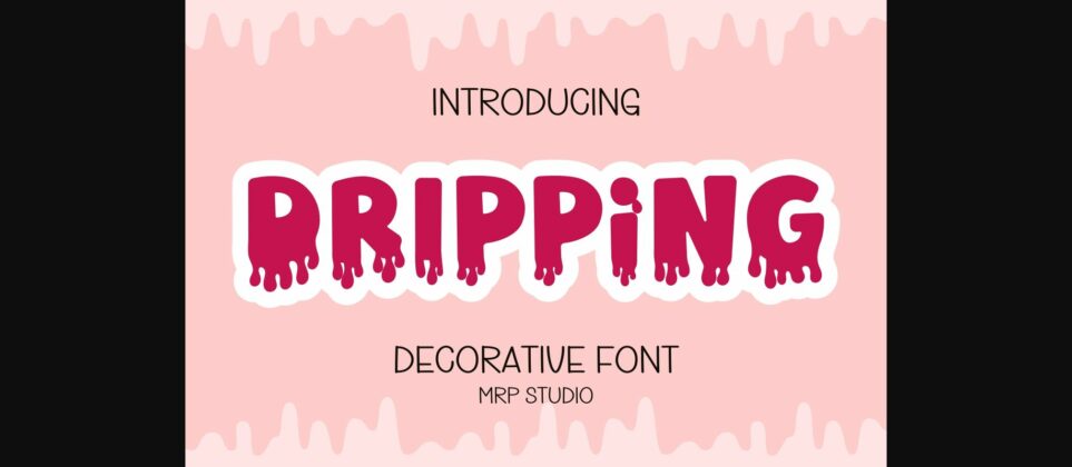 Dripping Font Poster 3