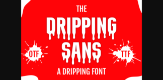 Dripping Sans Font Poster 1