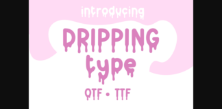 Drippingtype Font Poster 1