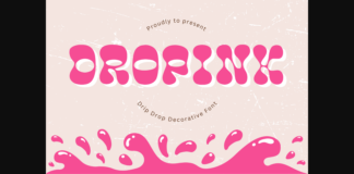 Dropink Font Poster 1