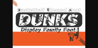 Dunks Font Poster 1