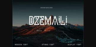 Dzemaili Font Poster 1