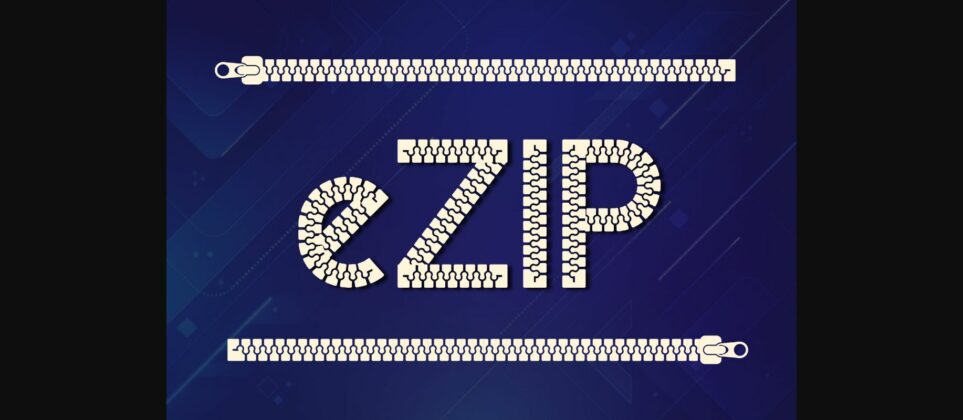 Ezip Font Poster 3