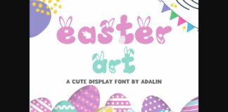 Easter Art Font Poster 1