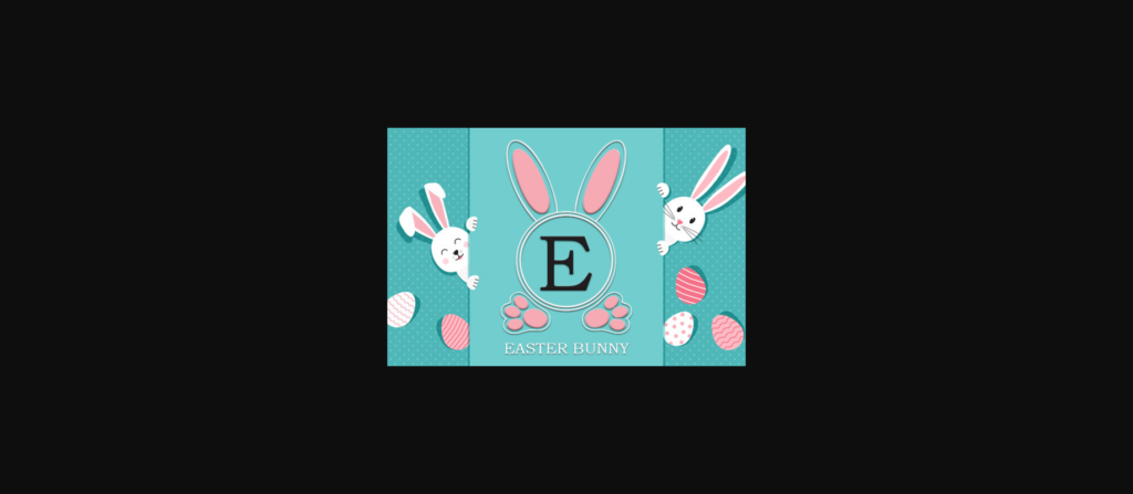 Easter Bunny Font Poster 1