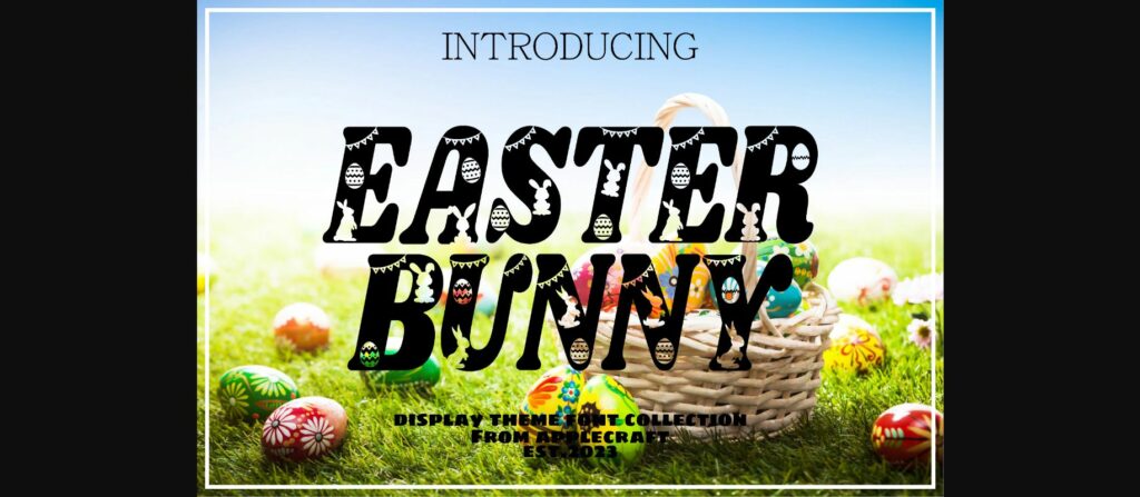 Easter Bunny Font Poster 3