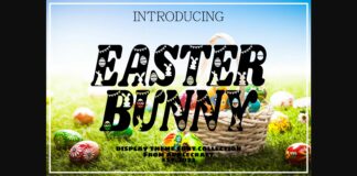 Easter Bunny Font Poster 1