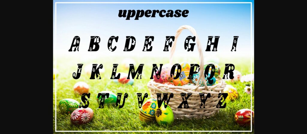 Easter Bunny Font Poster 4