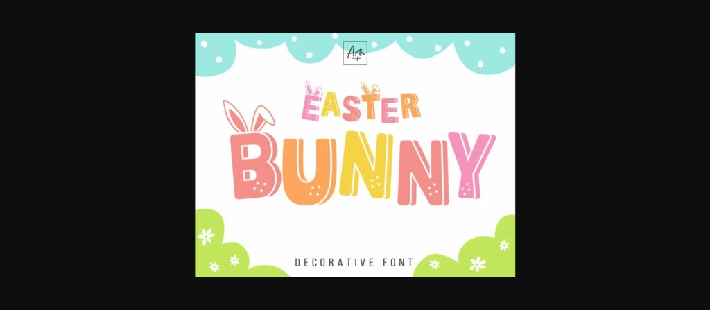 Easter Bunny Font Poster 3