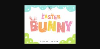 Easter Bunny Font Poster 1