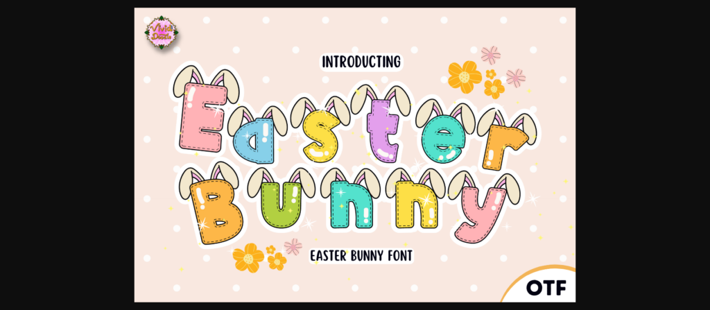 Easter Bunny Font Poster 3