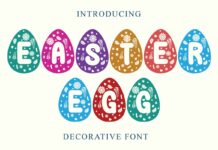 Easter Egg Decorative Font Poster 1