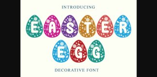 Easter Egg Decorative Font Poster 1