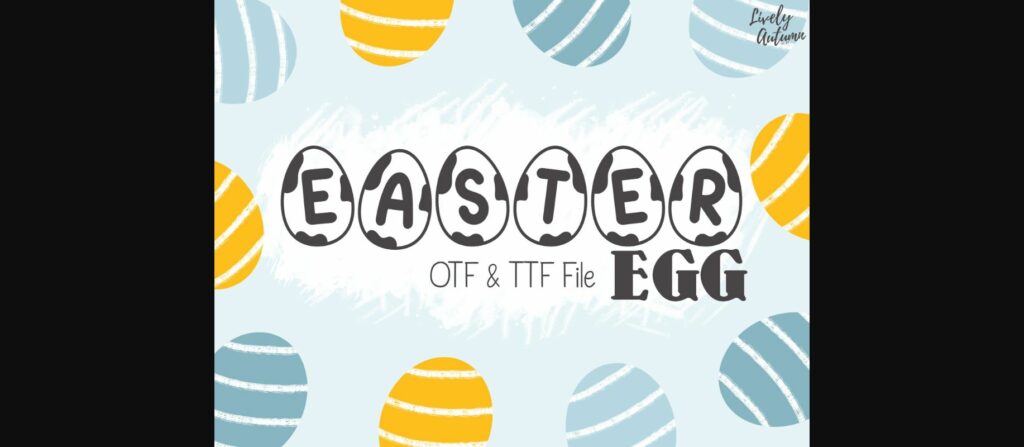 Easter Egg Font Poster 3