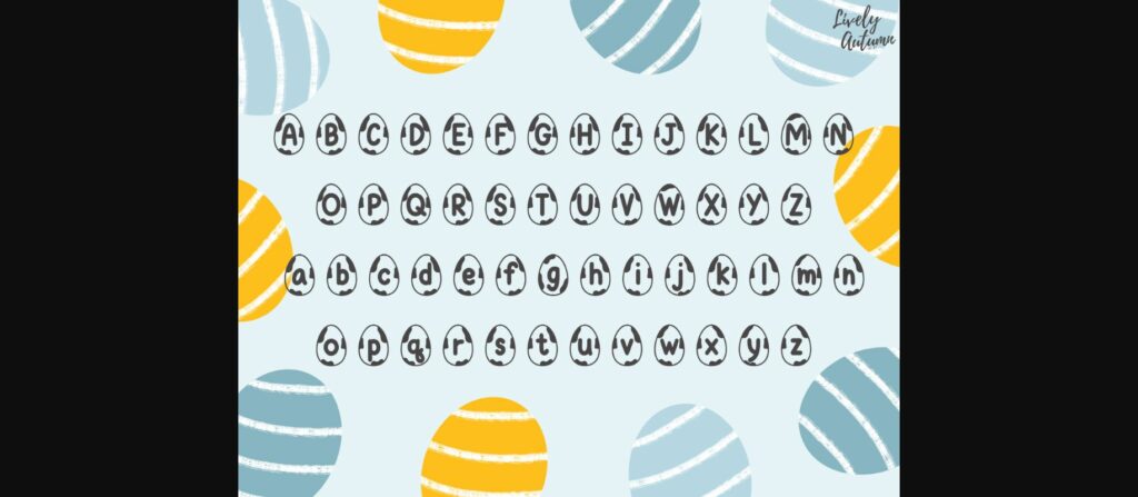 Easter Egg Font Poster 2