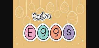 Easter Eggs Font Poster 1