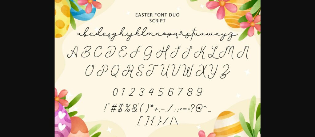 Easter Font Poster 9