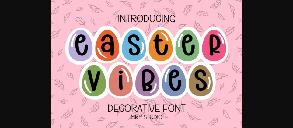 Easter Vibes Font Poster 3