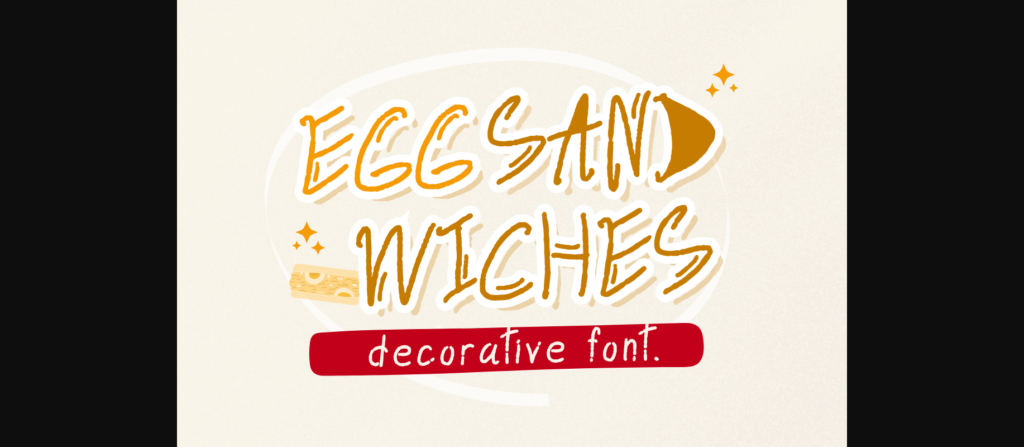 Egg Sandwiches Font Poster 1