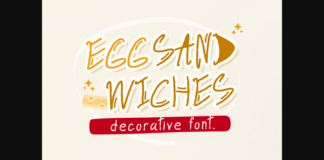 Egg Sandwiches Font Poster 1