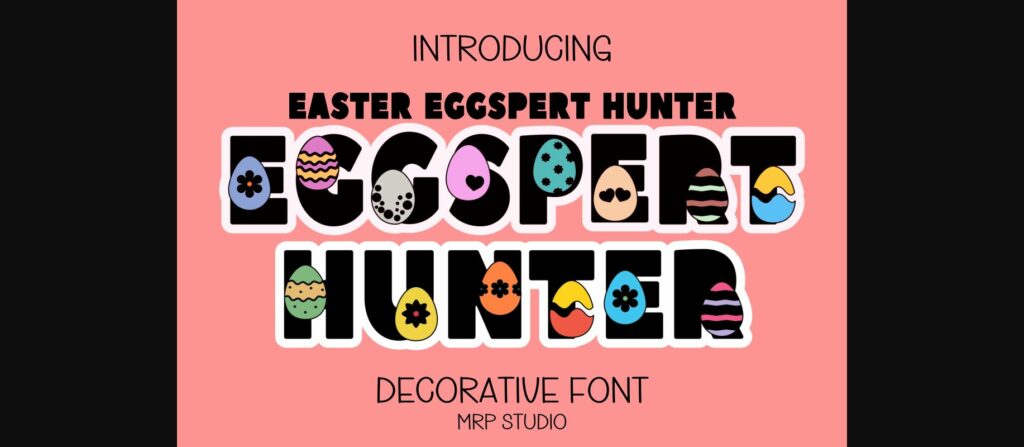 Eggspert Hunter Font Poster 1