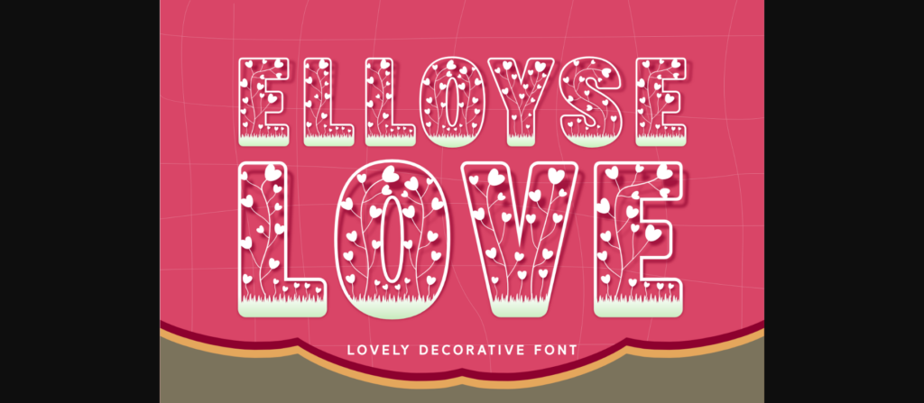 Elloyse Love Font Poster 3