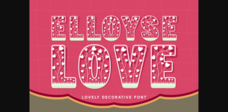 Elloyse Love Font Poster 1