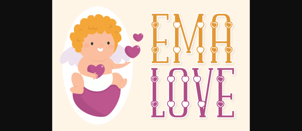 Ema Love Font Poster 3