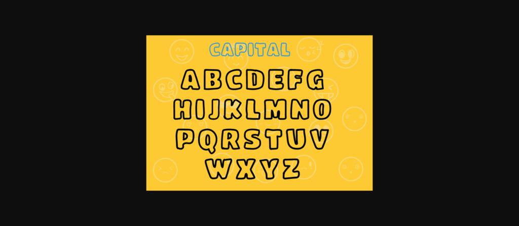 Emoji Doodle Font Poster 5