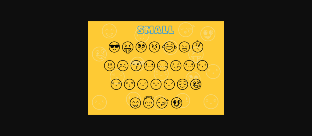 Emoji Doodle Font Poster 6