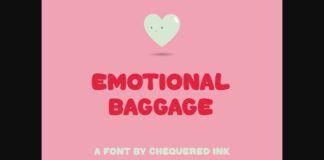 Emotional Baggage Font Poster 1