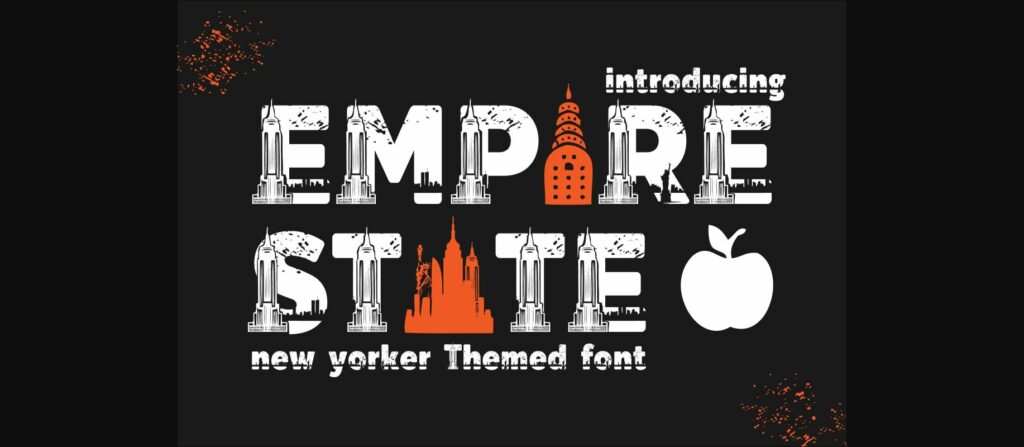 Empire State Font Poster 3