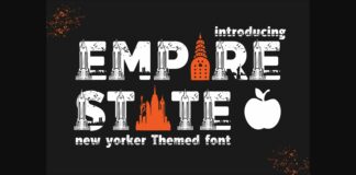 Empire State Font Poster 1